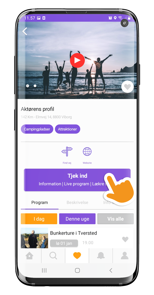 GoVisit mobil - Aktørprofil - oplevelser i Danmark
