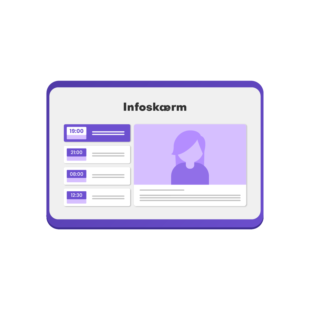 GoVisit illustration infoskærm