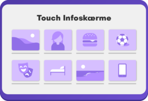 GoVisit illustration Touch Infoskærm